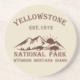 Yellowstone Nationalpark Vintage Underlägg