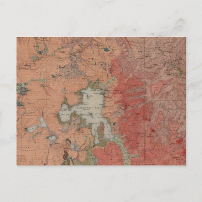 Yellowstone nationalpark vykort (Framsida)