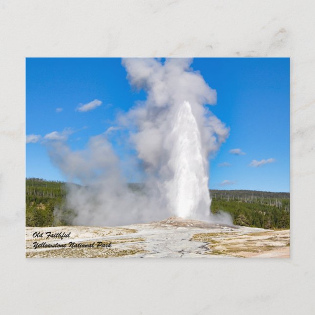 Yellowstone nationalpark vykort (Framsida)