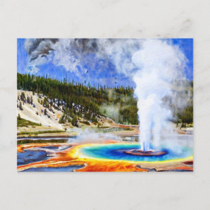 Yellowstone nationalpark vykort