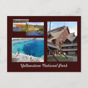 Yellowstone nationalpark vykort