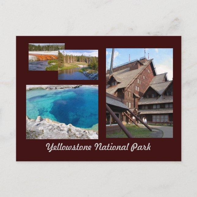 Yellowstone nationalpark vykort (Framsida)