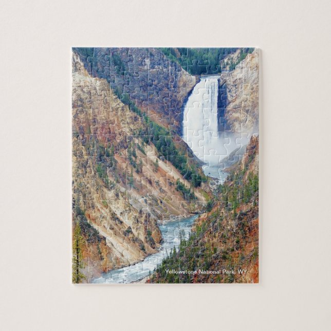 Yellowstone nationalpark, WY Pussel (Vertikal)
