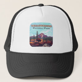Yellowstone nationalpark Wyoming Bison Geyser Keps