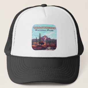 Yellowstone nationalpark Wyoming Bison Geyser Keps