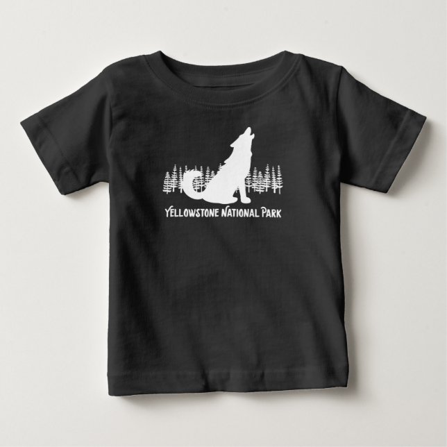 Yellowstone nationalpark Wyoming Howling Varg T Shirt (Framsida)
