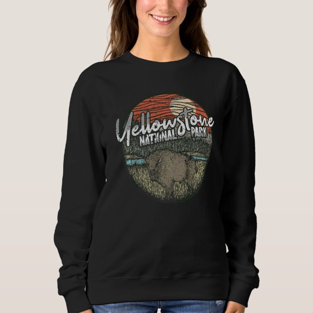 Yellowstone nationalpark Wyoming Montana Idaho Bi T Shirt (Framsida)