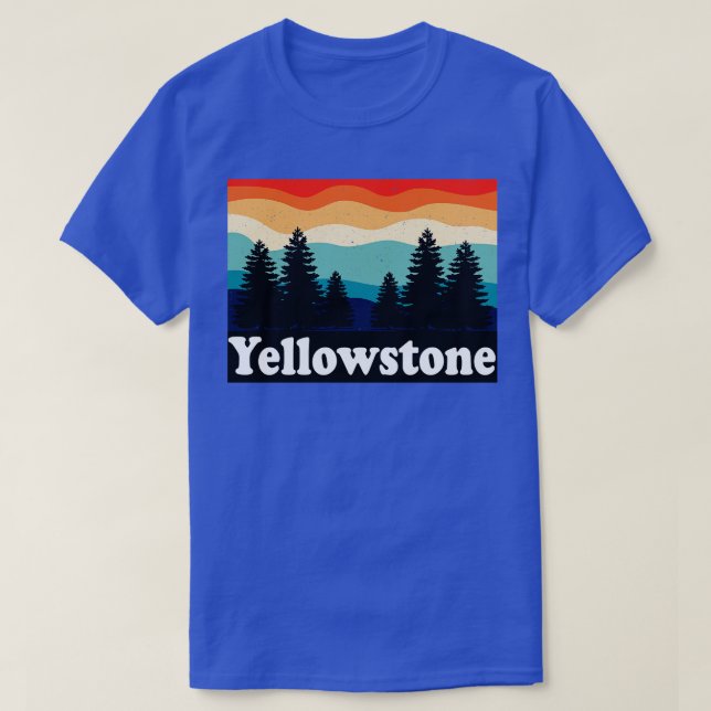 Yellowstone nationalpark Wyoming Montana Idaho T Shirt (Design framsida)