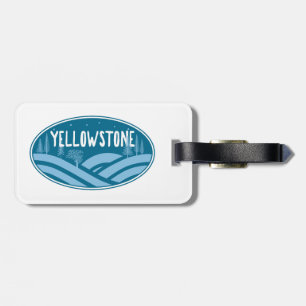 Yellowstone nationalpark Wyoming Montana utomhus Bagagebricka