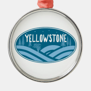 Yellowstone nationalpark Wyoming Montana utomhus Julgransprydnad Metall