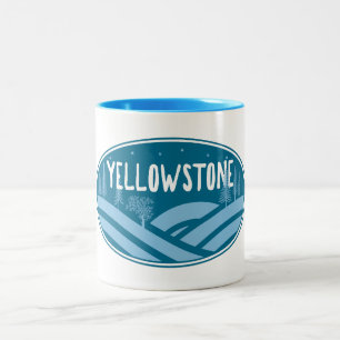 Yellowstone nationalpark Wyoming Montana utomhus Två-Tonad Mugg