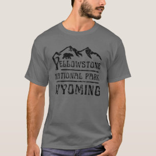 Yellowstone nationalpark Wyoming Mountains Bear N T Shirt