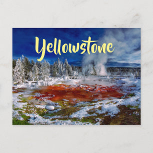 Yellowstone nationalpark Wyoming Vykort
