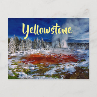 Yellowstone nationalpark Wyoming Vykort