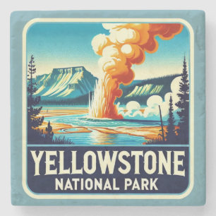 Yellowstone nationalparken Stone Underlägg