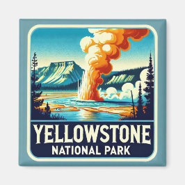 Yellowstone nationalparken Stone Underlägg Magnet