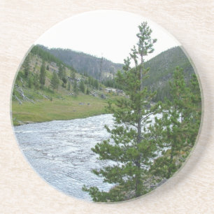 Yellowstone nationalparksfotografi. underlägg sandsten