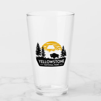 Yellowstone Nationpark Drinking Glass Tumbler Glaskopp
