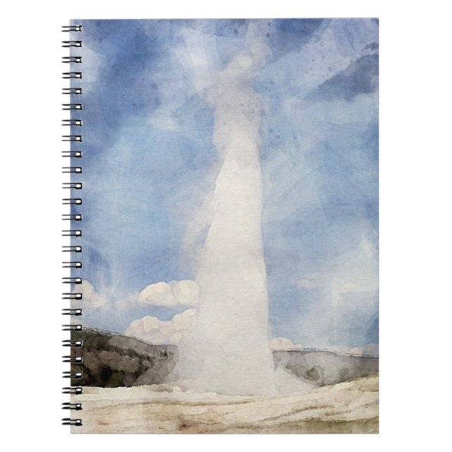 Yellowstone Notebook, nationalparken Journal Anteckningsbok (Framsidan)