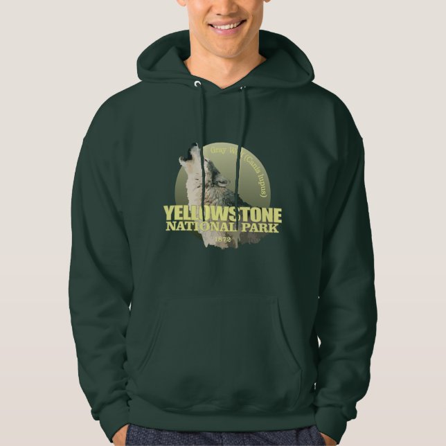 Yellowstone NP (Grått Varg) WT Sweatshirt (Framsida)
