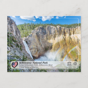 Yellowstone NP - Nedre gulstensfack Vykort