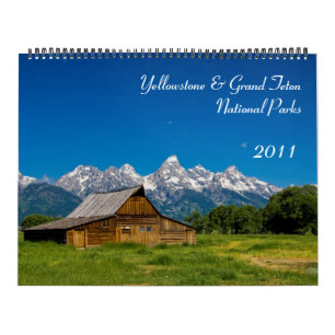Yellowstone och tusen dollarTeton nationalpark Kalender