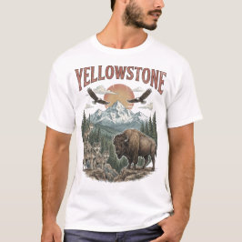 Yellowstone & Old Faithful T-Shirt - Vintage