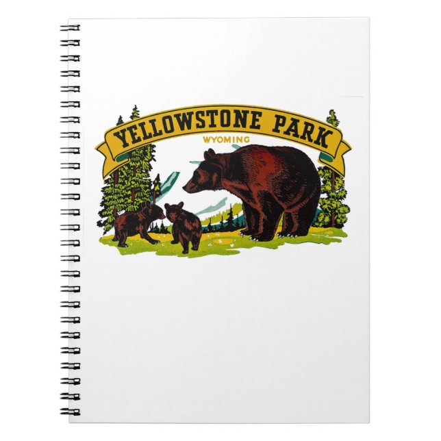Yellowstone Park Anteckningsbok (Framsidan)