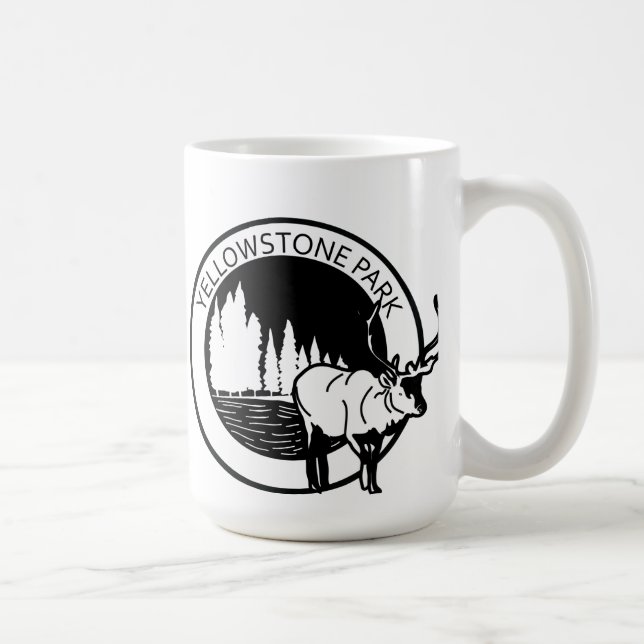 Yellowstone Park Elk Kaffemugg (Höger)