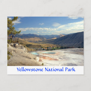 Yellowstone Park Mammoth Hett Vår Post Card Vykort