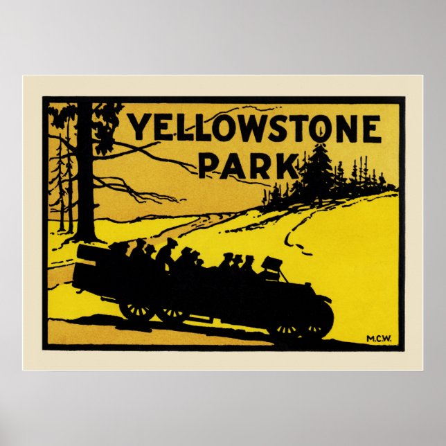 Yellowstone Park Poster (Framsidan)