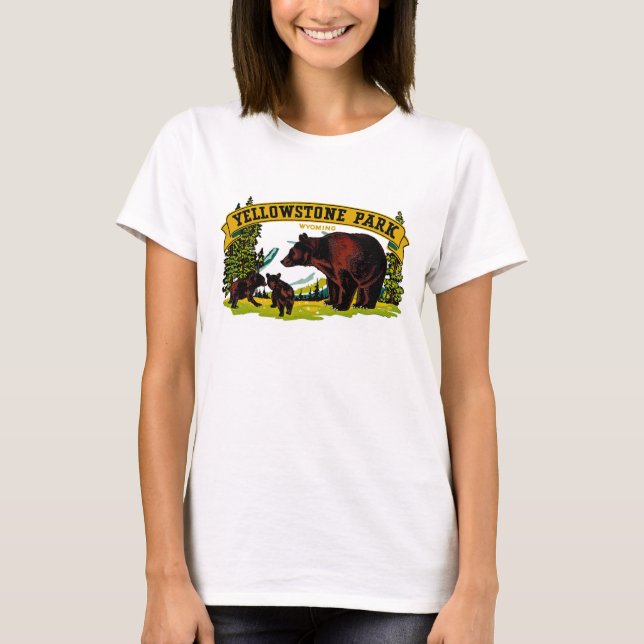 Yellowstone Park T Shirt (Framsida)