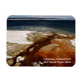 YELLOWSTONE PARK, VÄSTRA GEYSIRBASSÄNGEN (4) MAGNET