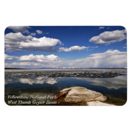 YELLOWSTONE PARK, VÄSTRA GEYSIRBASSÄNGEN MAGNET