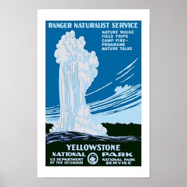 Yellowstone Park Vintage resor Poster (Framsidan)