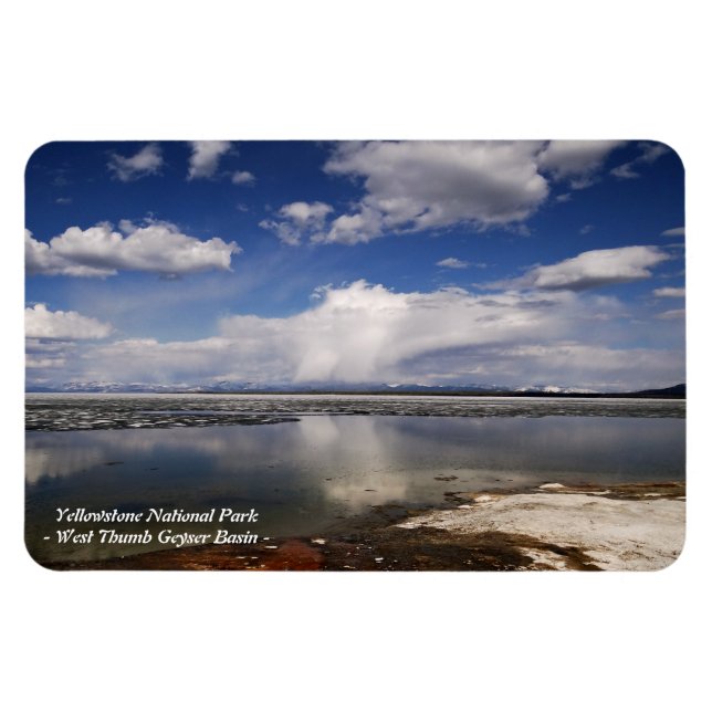 YELLOWSTONE PARK, WEST THUMB GEYSER BASIN (3) MAGNET (Horisontell)