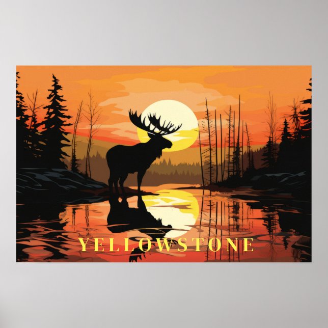 Yellowstone Poster Art (Framsidan)