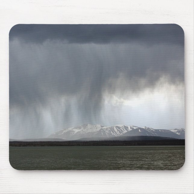 Yellowstone Rainy Day Mousepad Musmatta (Framsidan)