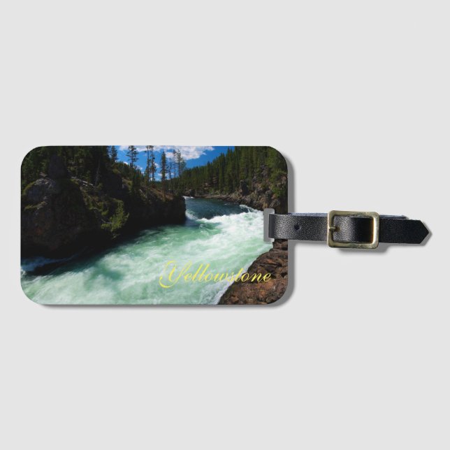 Yellowstone River Luggage Tag Bagagebricka (Framsida horisontal)