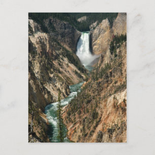 Yellowstone River Waterfall Vykort