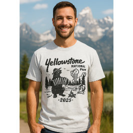 Yellowstone Road Trip 2025 Family Vacation Shirt T Shirt