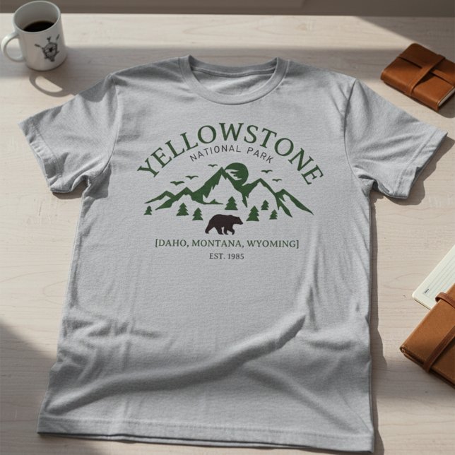 Yellowstone Road Trip 2025 Shirt – Family Vacation T (Yellowstone National Park Shirts – Custom Graphic Tees)