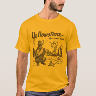 Yellowstone Road Trip 2026 Familjeutflykt T-shirt