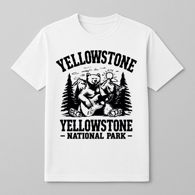Yellowstone Rock and roll Bear T Shirt (Skapare uppladdad)