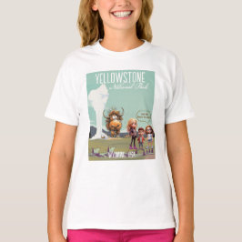 Yellowstone Roliga barn bison buffel T-Shirt