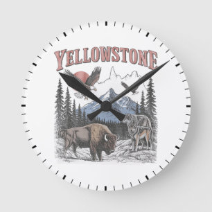 Yellowstone Rund Klocka