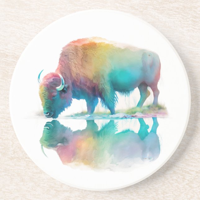 Yellowstone Sandstone Underlägg Bison (Framsidan)
