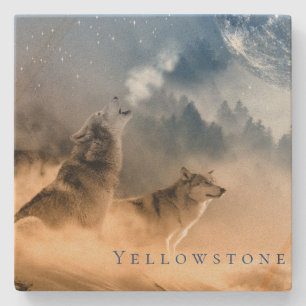 Yellowstone Sandstone Underlägg-Vargerna och Måne Stenunderlägg