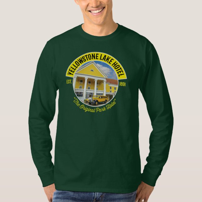 Yellowstone Sjö Hotel T-Shirt (Framsida)