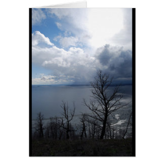 Yellowstone Sjö Sunset OBS Kort